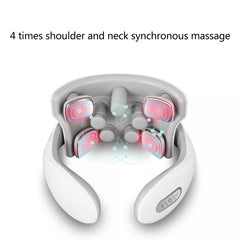 Electric Pulse Neck Massager USB 4 Vibration Modes 15 Pulse Strength Hot Com